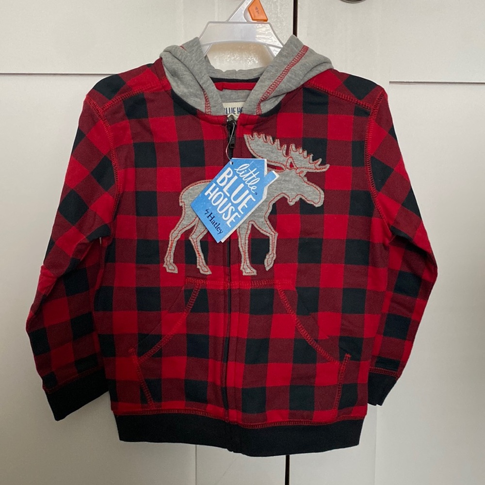 Zip Up Moose Hoodie 🌲